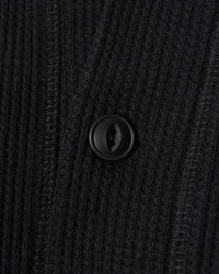 Pike Brothers 1936 Waffle Henley Shirt - Black | Pike Brothers T Shirts | JEANSTORE