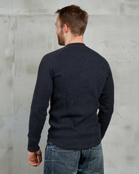 Pike Brothers 1936 Waffle Henley Shirt - Iron Grey