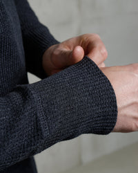 Pike Brothers 1936 Waffle Henley Shirt - Iron Grey