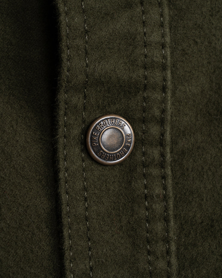 Pike Brothers 1943 CPO Moleskin Shirt - Moss
