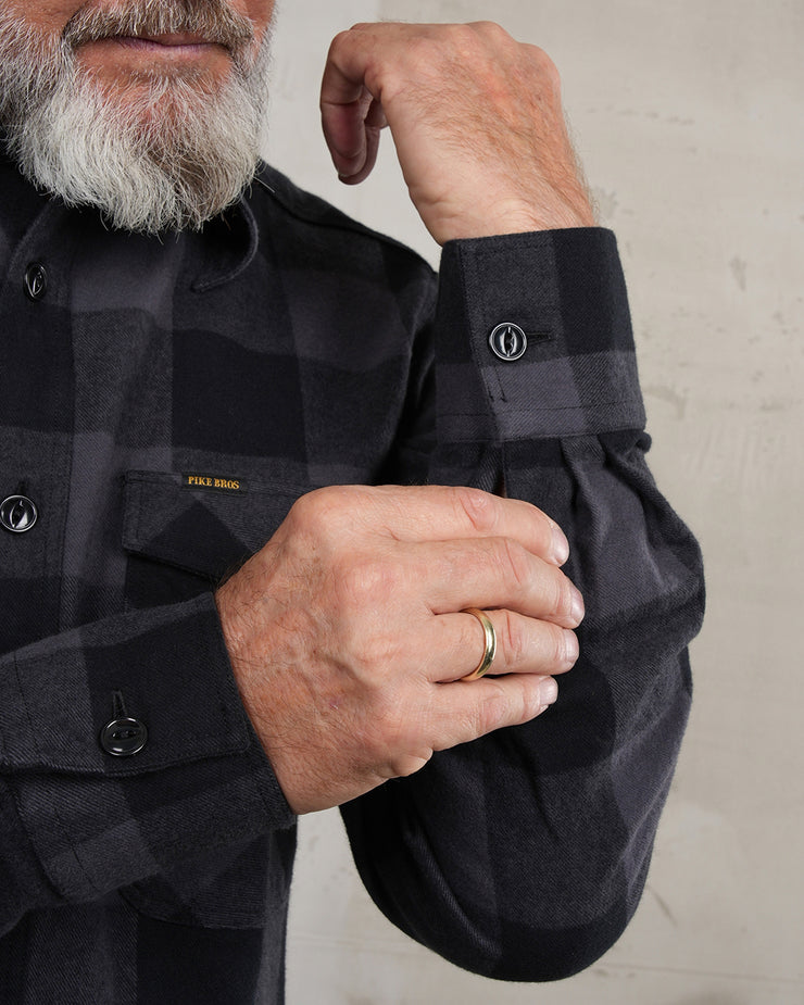 Pike Brothers 1943 CPO Shirt - Buffalo Grey Flannel