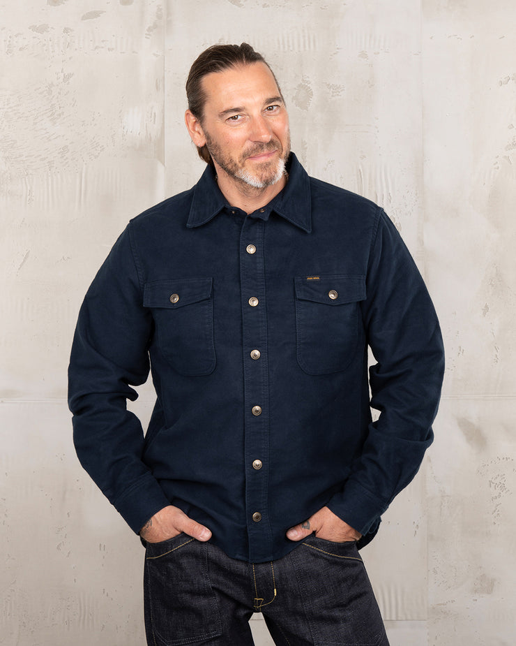 Pike Brothers 1943 CPO Moleskin Shirt - Navy