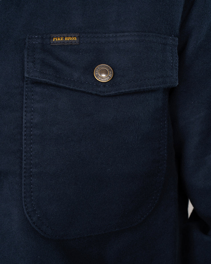 Pike Brothers 1943 CPO Moleskin Shirt - Navy