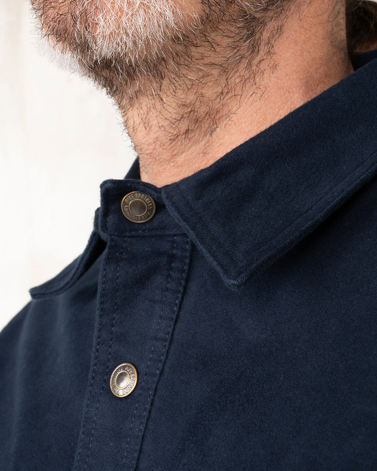 Pike Brothers 1943 CPO Moleskin Shirt - Navy