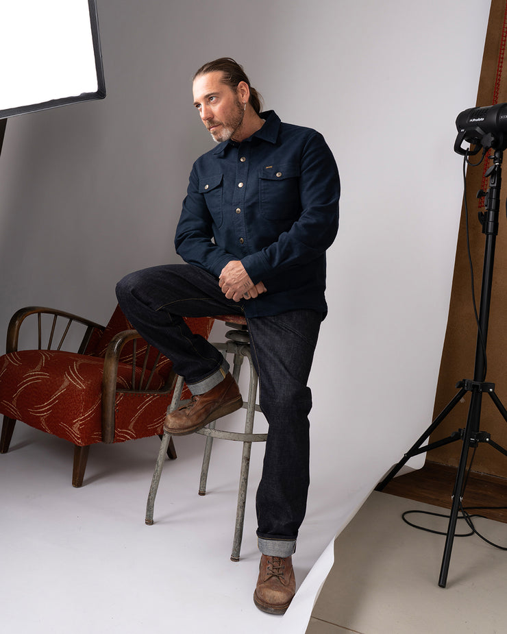 Pike Brothers 1943 CPO Moleskin Shirt - Navy