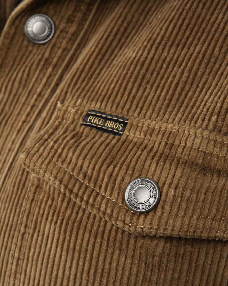 Pike Brothers 1967 CPO Shirt - Light Brass Corduroy