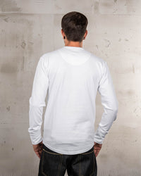 Pike Brothers L/S 1927 Henley Shirt - Pure White | Pike Brothers T Shirts | JEANSTORE