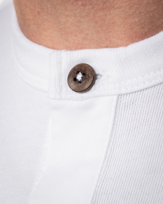 Pike Brothers L/S 1927 Henley Shirt - Pure White | Pike Brothers T Shirts | JEANSTORE