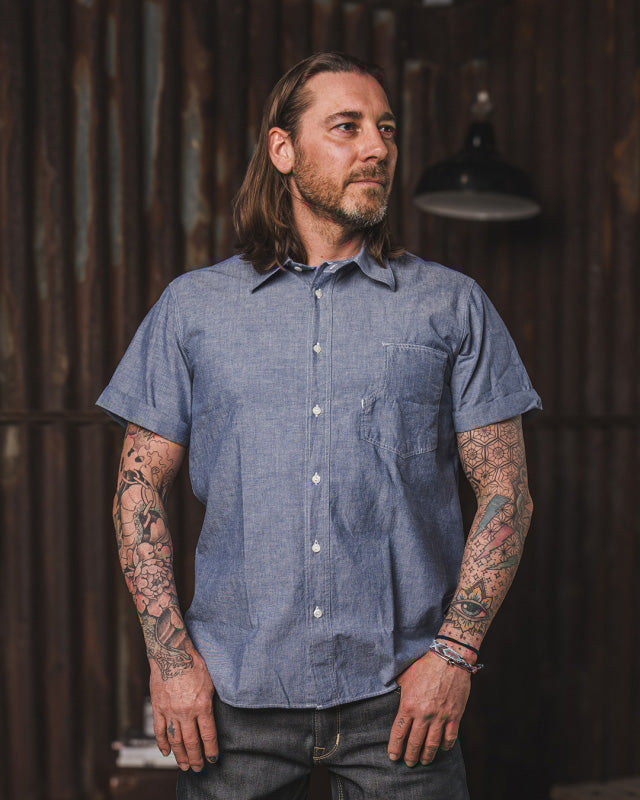 Pike Brothers 1937 S/S Roamer Shirt - Blue Chambray