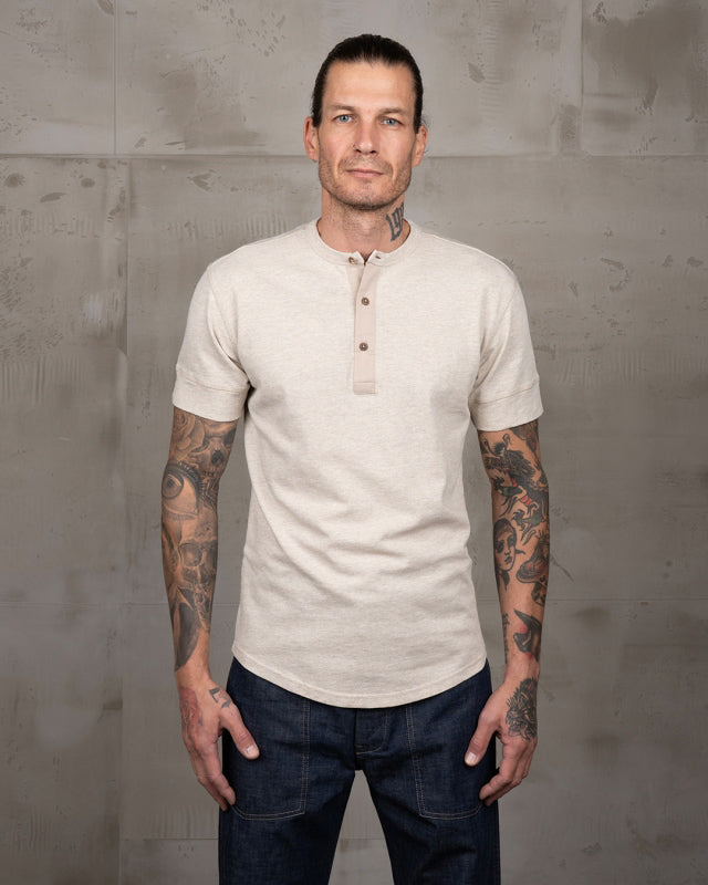 Pike Brothers S/S 1927 Henley Tee - Oatmeal | Pike Brothers T Shirts | JEANSTORE