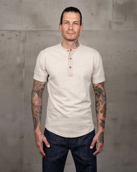 Pike Brothers S/S 1927 Henley Tee - Oatmeal | Pike Brothers T Shirts | JEANSTORE