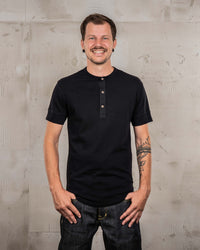 Pike Brothers S/S 1927 Henley Tee - Deep Black
