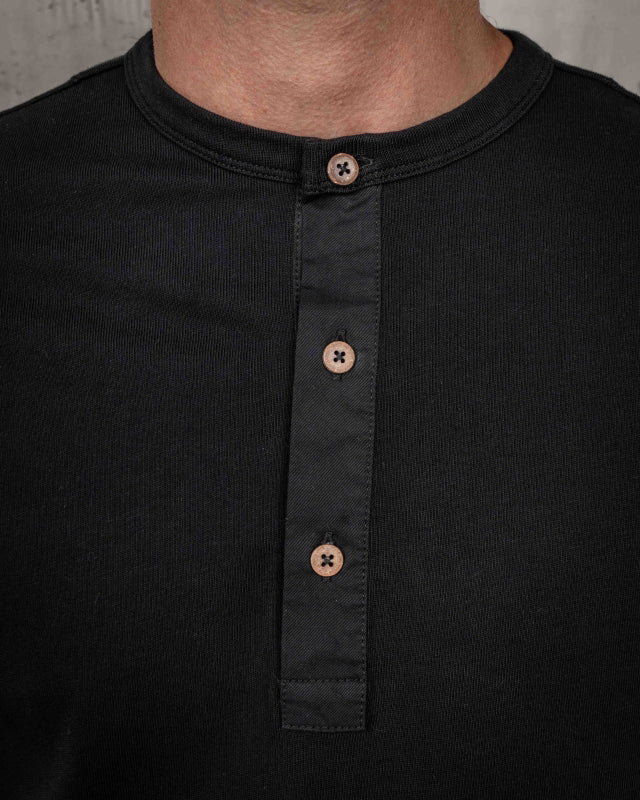 Pike Brothers S/S 1927 Henley Tee - Deep Black