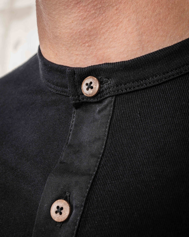 Pike Brothers S/S 1927 Henley Tee - Deep Black