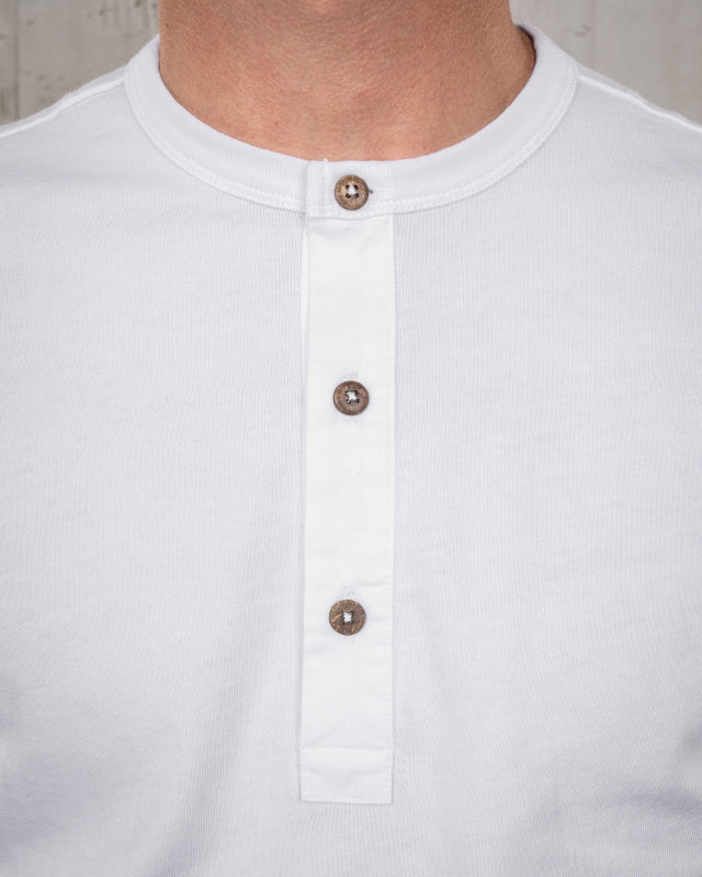 Pike Brothers S/S 1927 Henley Tee - Pure White | Pike Brothers T Shirts | JEANSTORE