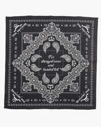 Pike Brothers 1947 Logo Bandana - Black | Pike Brothers Bandanas | JEANSTORE