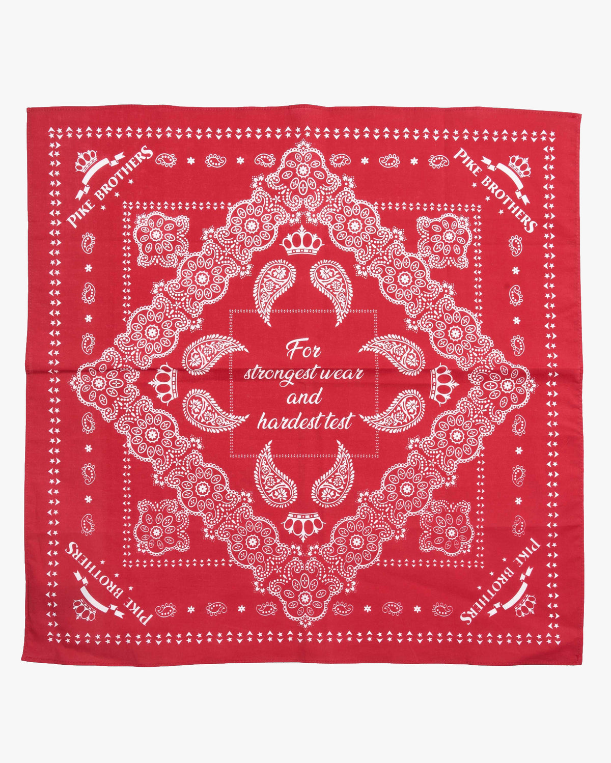 Pike Brothers 1947 Logo Bandana - Red