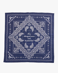 Pike Brothers 1947 Logo Bandana - Blue | Pike Brothers Bandanas | JEANSTORE