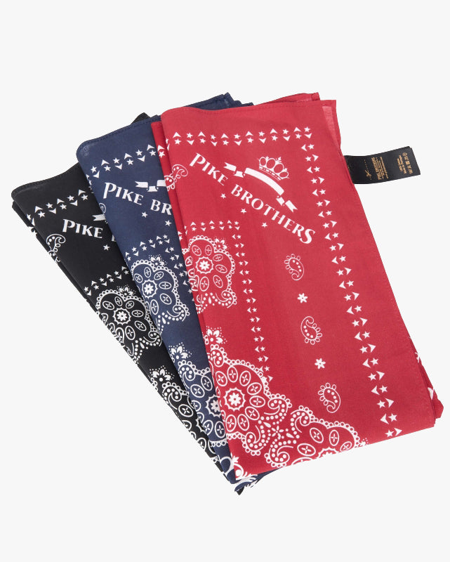 Pike Brothers 1947 Logo Bandana - Red