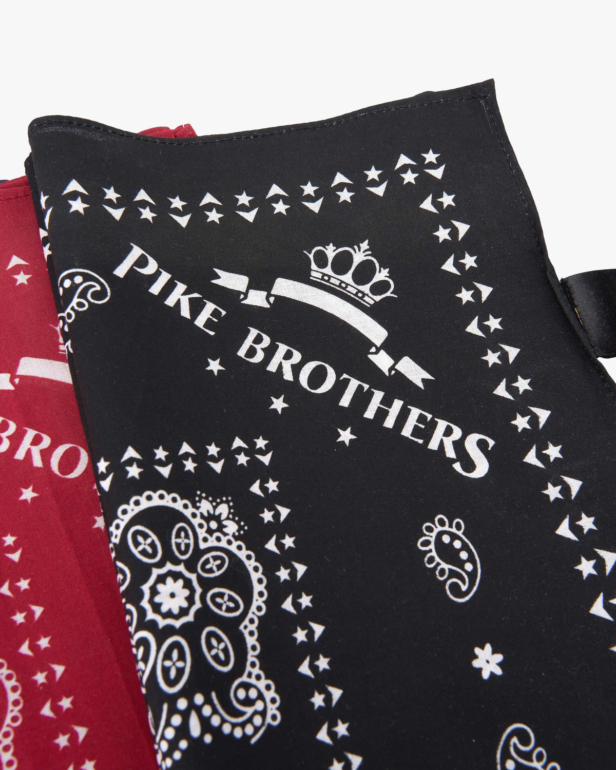 Pike Brothers 1947 Logo Bandana - Black | Pike Brothers Bandanas | JEANSTORE