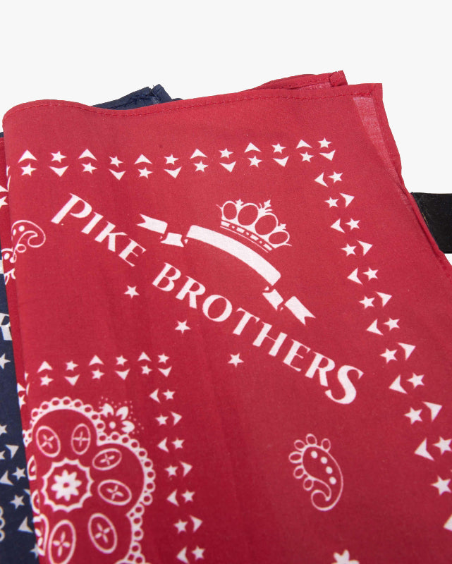 Pike Brothers 1947 Logo Bandana - Red
