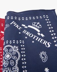 Pike Brothers 1947 Logo Bandana - Blue | Pike Brothers Bandanas | JEANSTORE