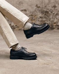 Kleman Padror Leather Tyrolean Shoe - Noir