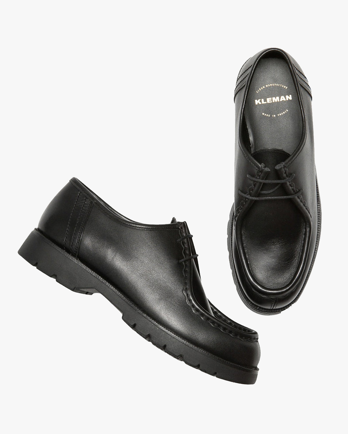 Kleman Padror Leather Tyrolean Shoe - Noir