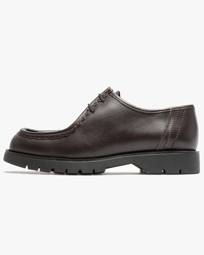 Kleman Padror Leather Tyrolean Shoe - Marron / Noir