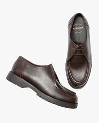 Kleman Padror Leather Tyrolean Shoe - Marron / Noir