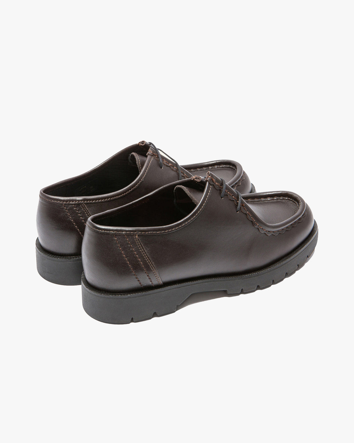 Kleman Padror Leather Tyrolean Shoe - Marron / Noir