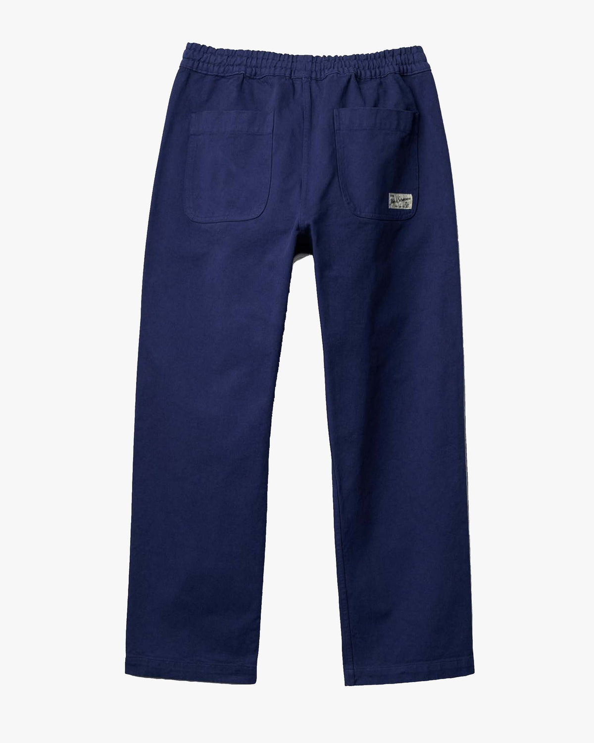 Merz b. Schwanen PANTS05 Workers Cotton Twill Drawstring Pants - Ink Blue | Merz b. Schwanen Chinos & Trousers | Jeanstore