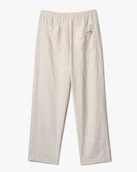 Merz b. Schwanen PANTS05LI Workers Linen Drawstring Pants - Light Stone