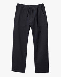 Merz b. Schwanen PANTS05 Workers Cotton Twill Drawstring Pants - Charcoal