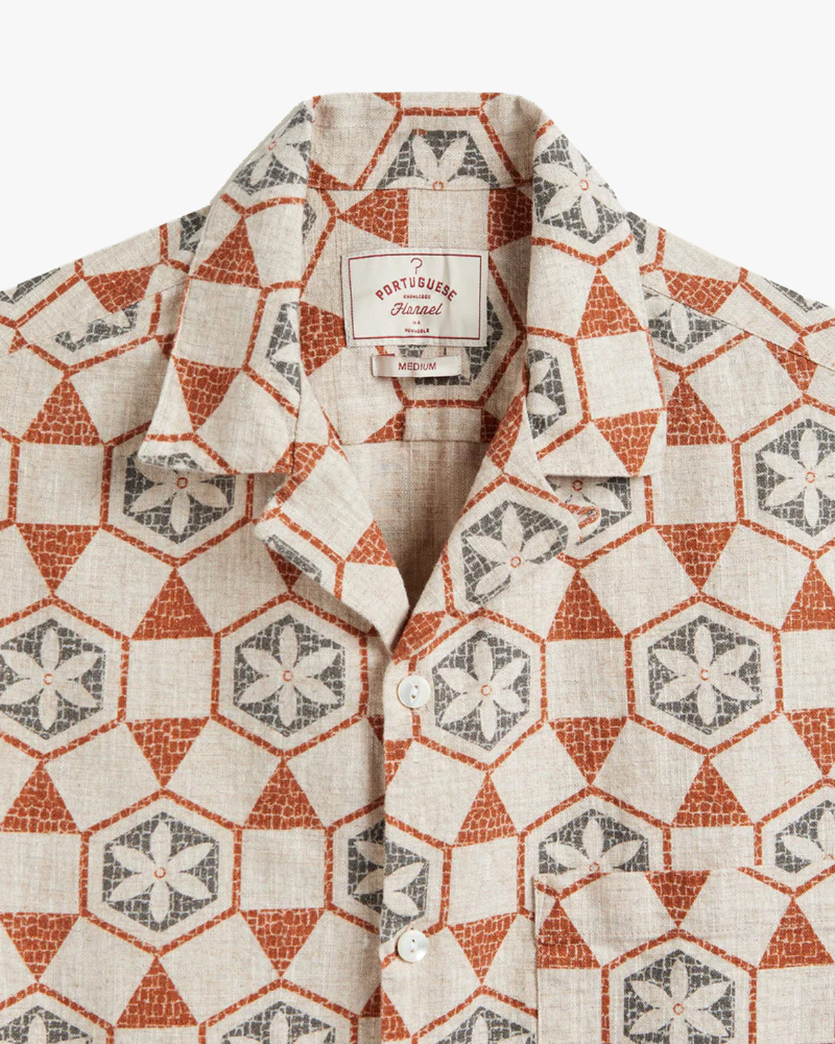 Portuguese Flannel Pavement Shirt - Ecru