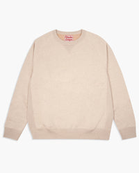 Wonder Looper Fleeced Foxfibre® Pullover Crew Neck - Oatmeal | Wonder Looper Sweaters & Knitwear | JEANSTORE