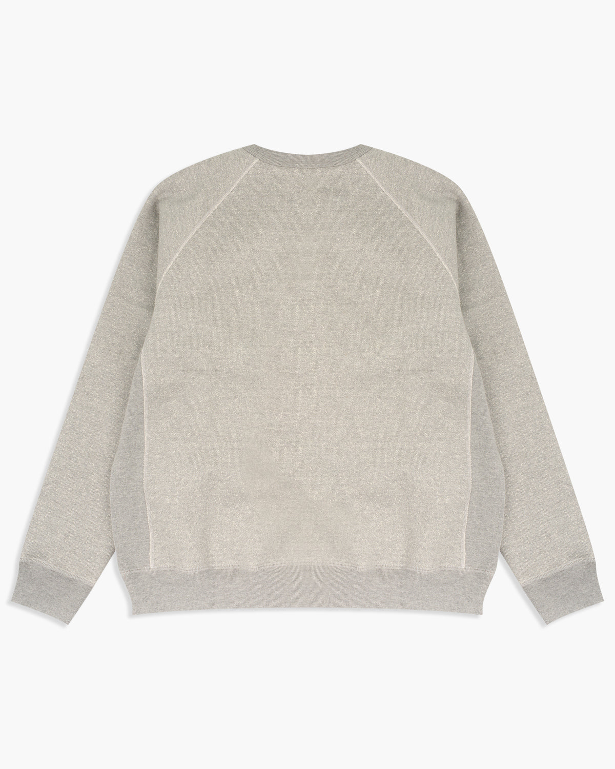 Wonder Looper 876gsm Double Heavyweight French Terry Pullover Crew Neck - Heather Grey | Wonder Looper Sweaters & Knitwear | JEANSTORE
