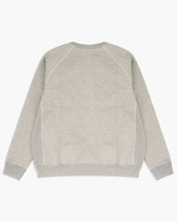 Wonder Looper 876gsm Double Heavyweight French Terry Pullover Crew Neck - Heather Grey | Wonder Looper Sweaters & Knitwear | JEANSTORE