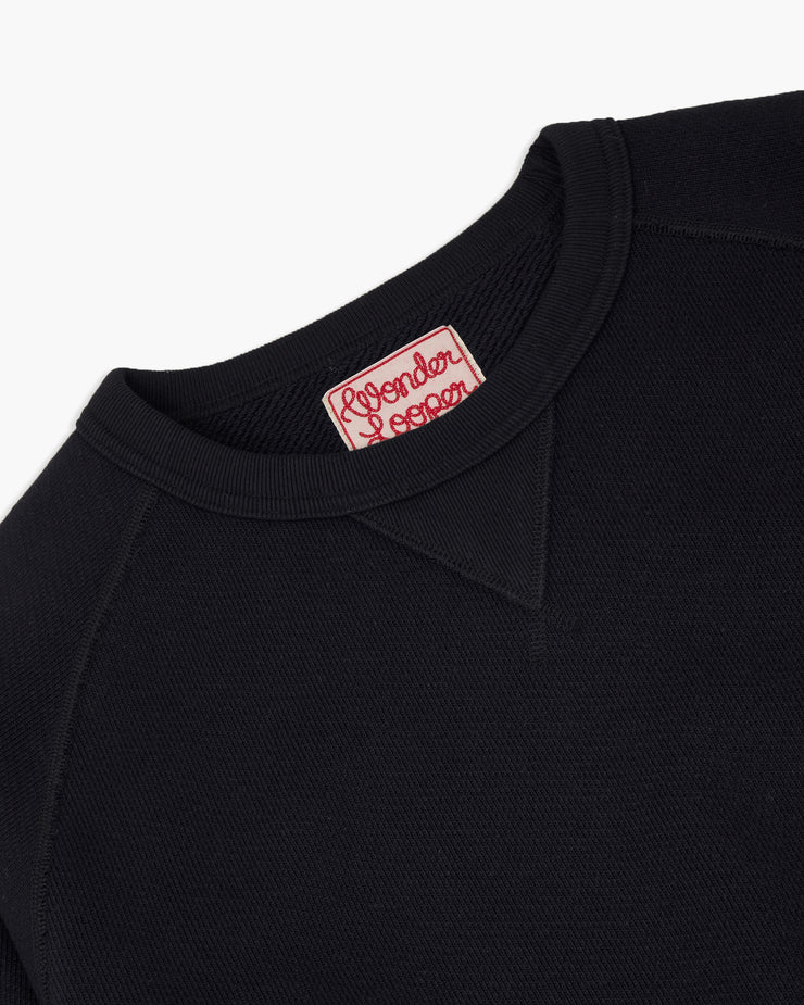 Wonder Looper 876gsm Double Heavyweight French Terry Pullover Crew Neck - Navy