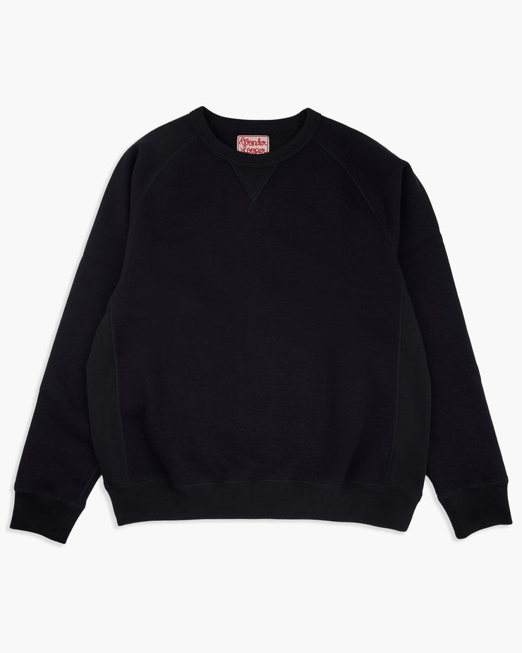 Wonder Looper 876gsm Double Heavyweight French Terry Pullover Crew Neck - Navy