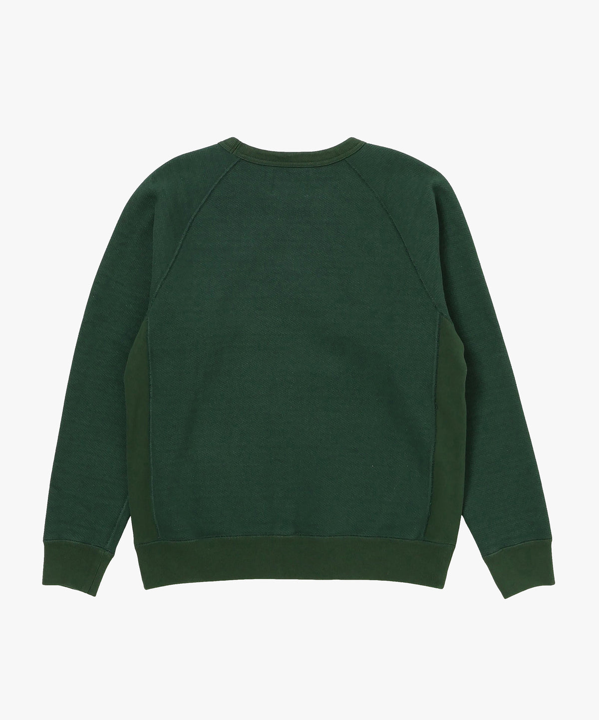 Wonder Looper 876gsm Double Heavyweight French Terry Pullover Crew Neck - Racing Green