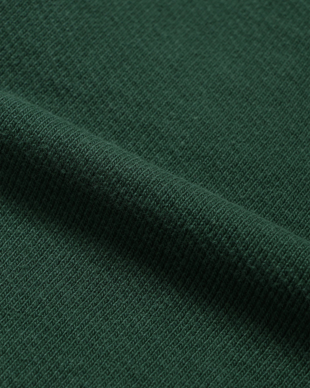 Wonder Looper 876gsm Double Heavyweight French Terry Pullover Crew Neck - Racing Green