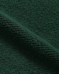 Wonder Looper 876gsm Double Heavyweight French Terry Pullover Crew Neck - Racing Green