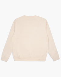 Wonder Looper 876gsm Double Heavyweight French Terry Pullover Crew Neck - Ecru | Wonder Looper Sweaters & Knitwear | JEANSTORE