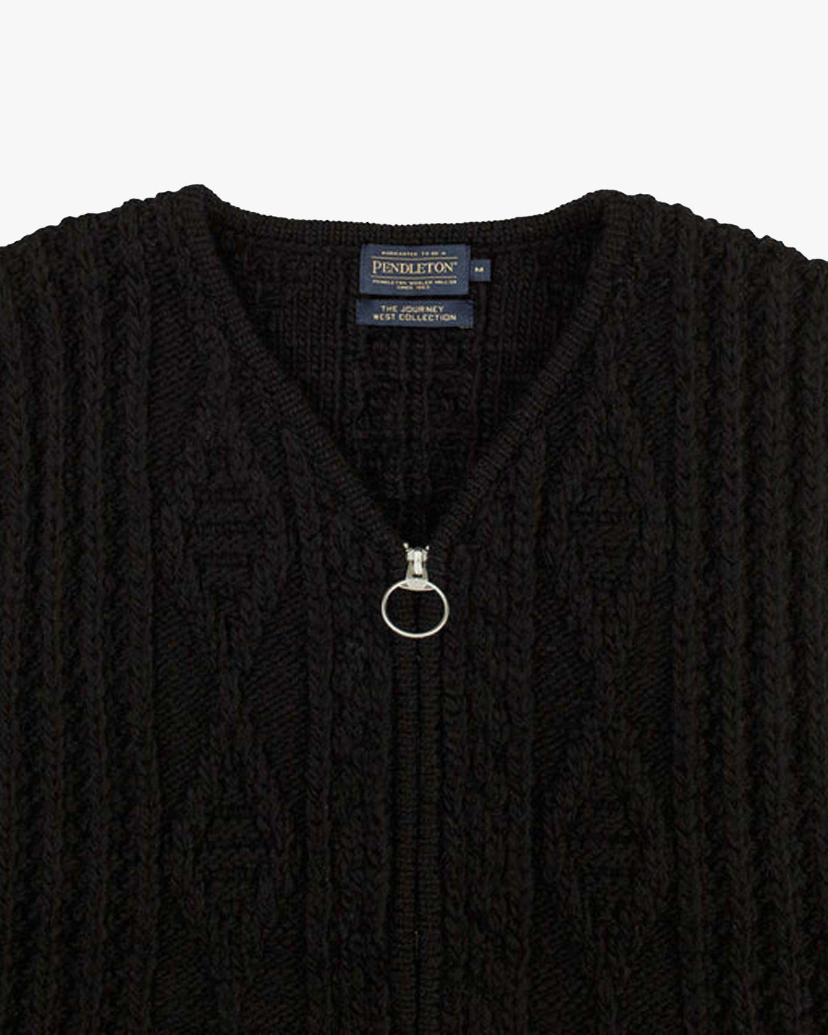 Pendleton Hoop Zip Vest - Black