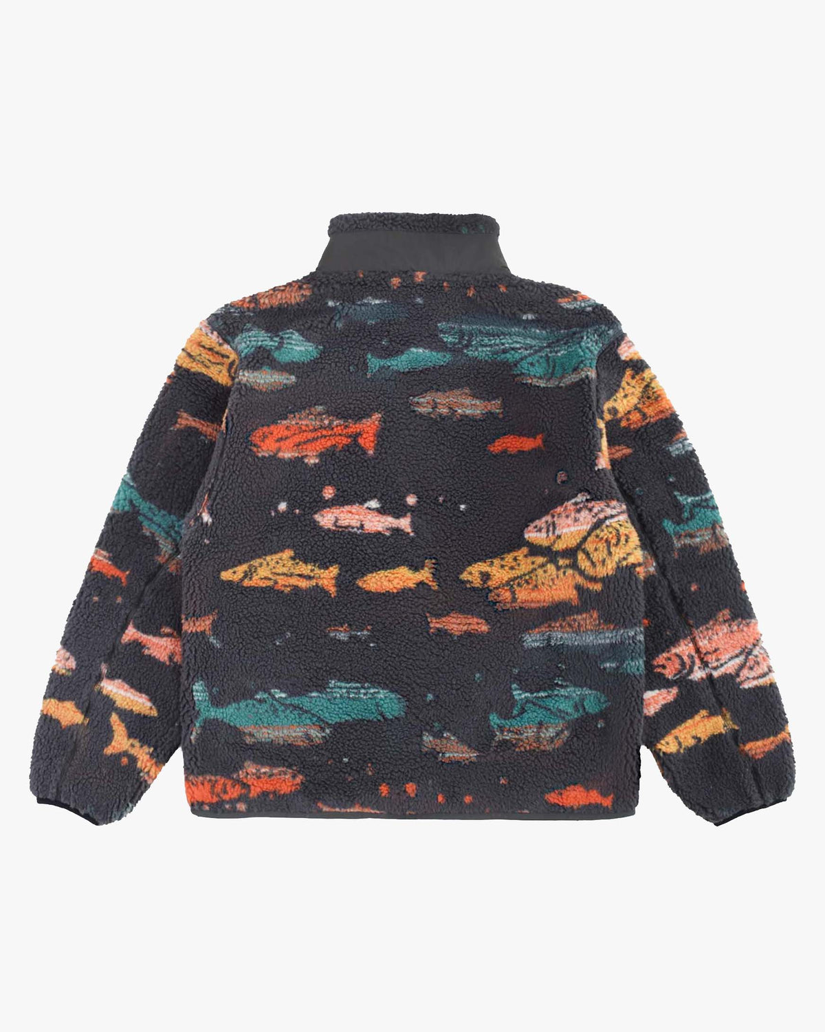 Pendleton Full Zip Jacquard Sherpa Fleece Jacket - Salmon Falls Grey