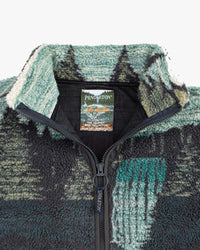 Pendleton Full Zip Jacquard Sherpa Fleece Jacket - Salmon Falls Scenic