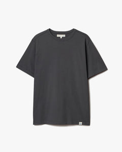 Merz b. Schwanen PIMATEE01 4.1oz Soft Pima Cotton Relaxed Tee - Concrete