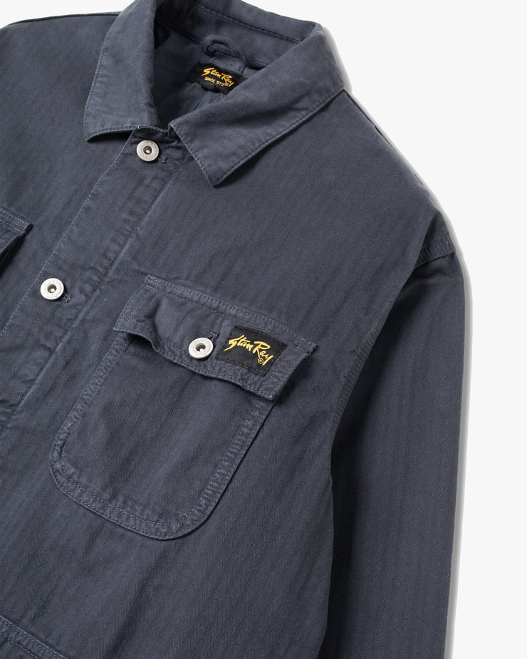 Stan Ray Lined Pork Chop Jacket - Navy Herringbone