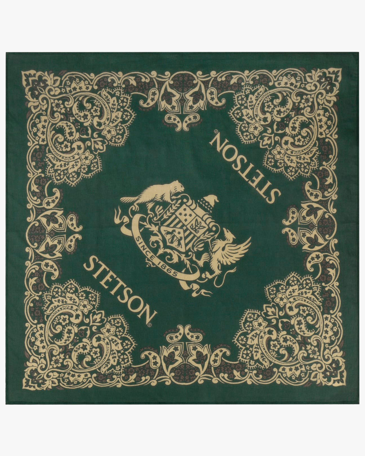 Stetson Cotton Bandana - Dark Green | Stetson Miscellaneous | JEANSTORE